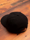 Military Flannel 6-Panel Hat in Black