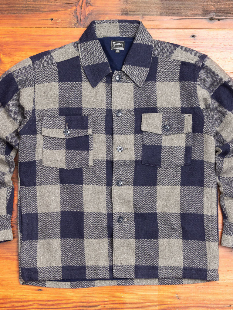 CPO Shirt Jacket in Navy Check – Blue Owl Workshop