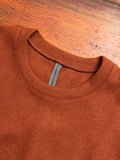 Cashmere Flannel Relaxed Crewneck Sweater in Clay