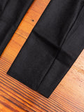 Stole Collar Cardigan in Black Wool