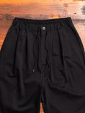 Stretch Twill Sarouel Pants in Black