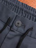 Stretch Twill Sarouel Pants in Steel Grey