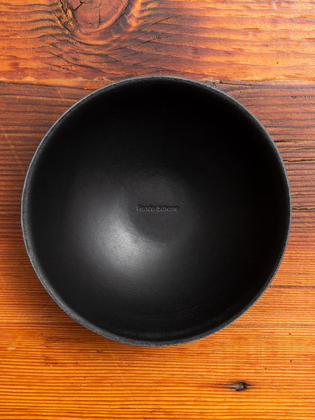 Leather Bowl in Black