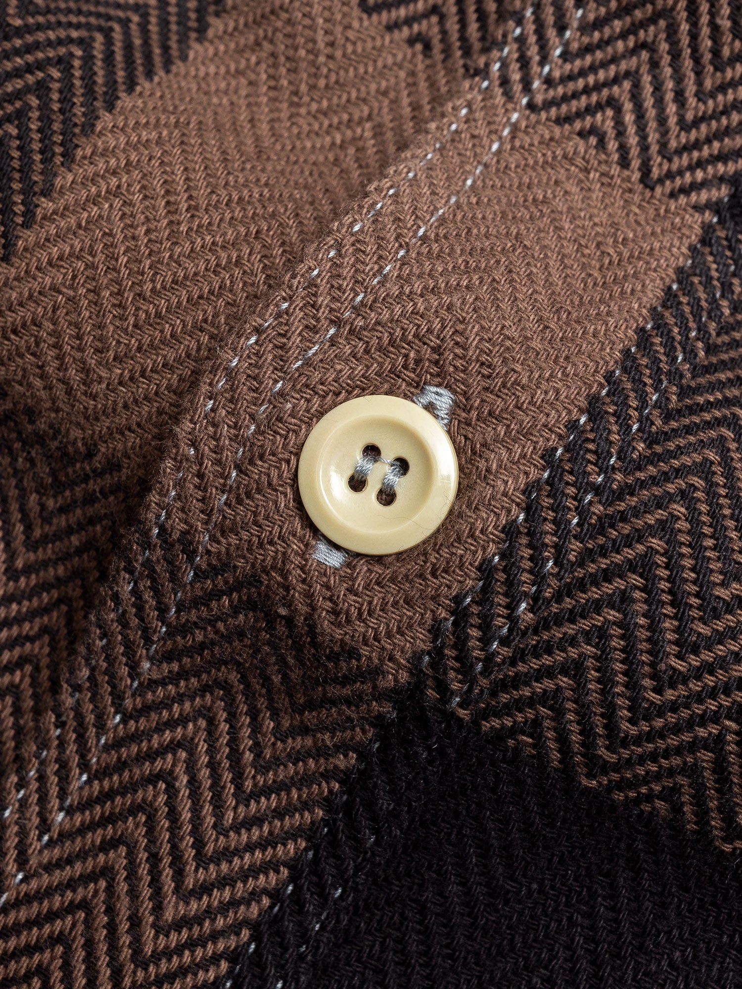 05-288 Herringbone Flannel Shirt in Brown – Blue Owl Workshop