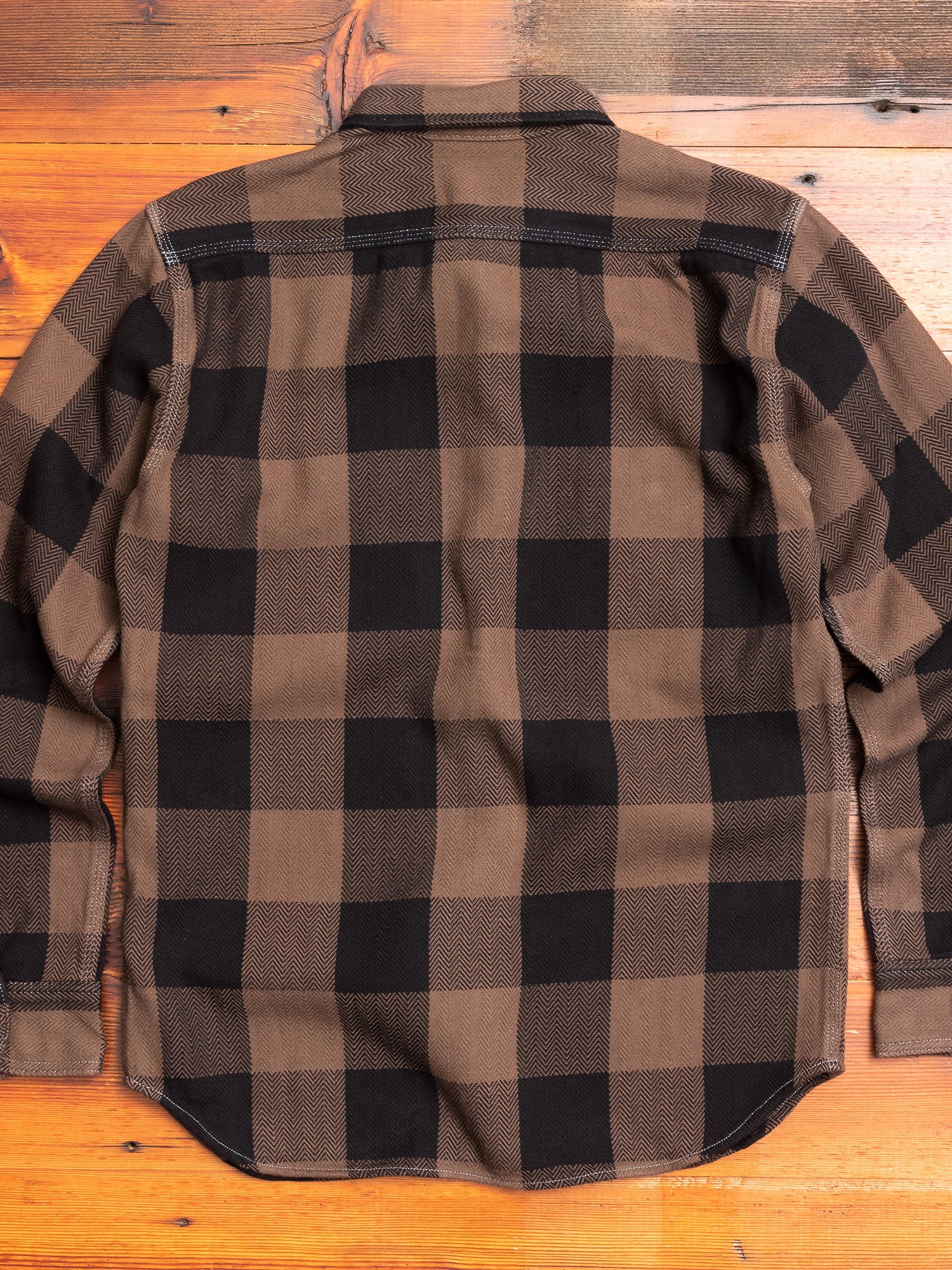 05-288 Herringbone Flannel Shirt in Brown – Blue Owl Workshop