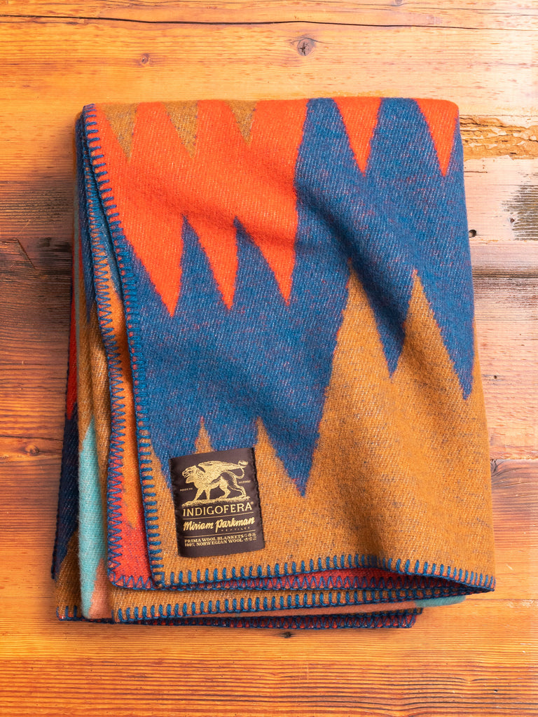 "Mountain Dazzler" Norwegian Wool Blanket