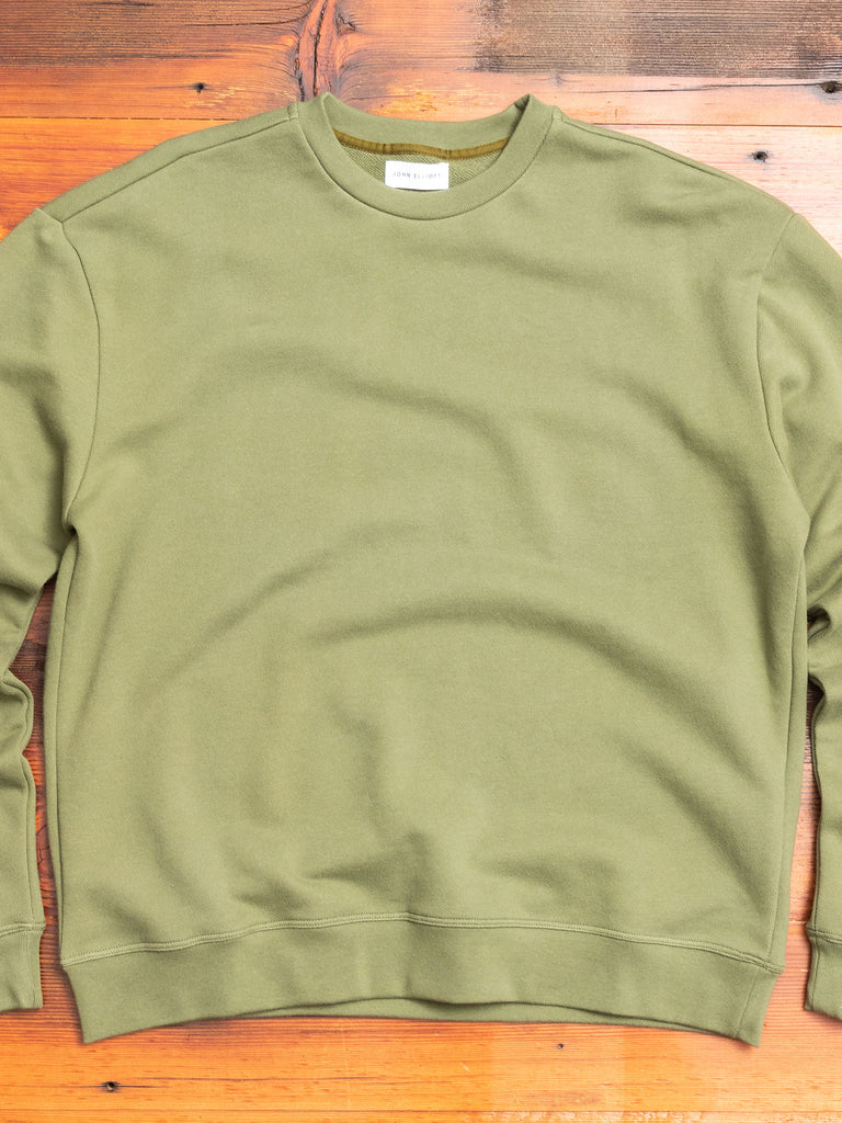 Oversized Crewneck Pullover in Moss