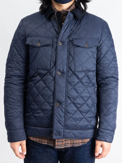 "Maesbury" Quilt Jacket in Navy