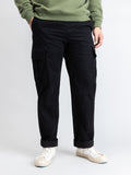 Garment Dyed Cargo Trousers in Black
