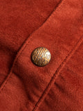 Copeland Moleskin Shirt in Rust