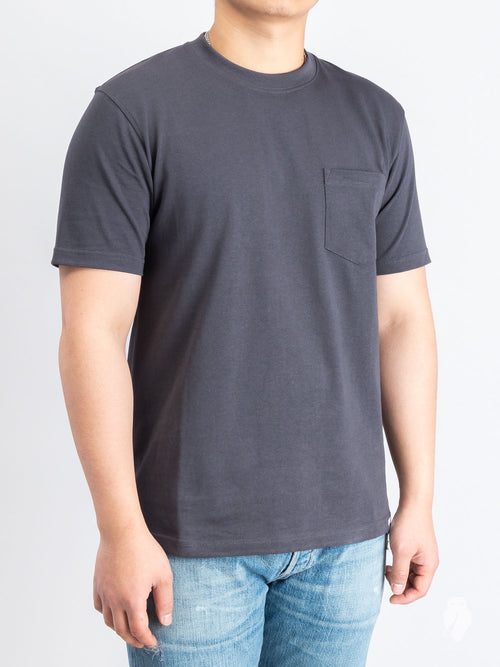 Johannes Pocket T-Shirt in Slate Grey