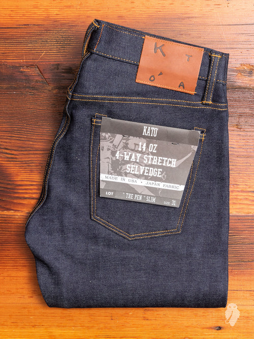 14oz Stretch Selvedge Denim - Pen Slim