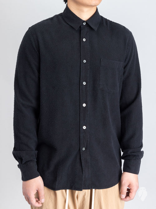 Classic Shirt in Black Silk