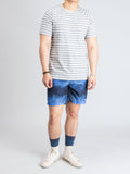 Loop Knit Raglan T-Shirt in Stone Stripe