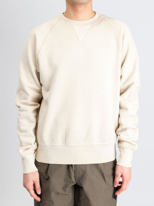 Loose Stitch Crewneck Sweater in Washed Dune
