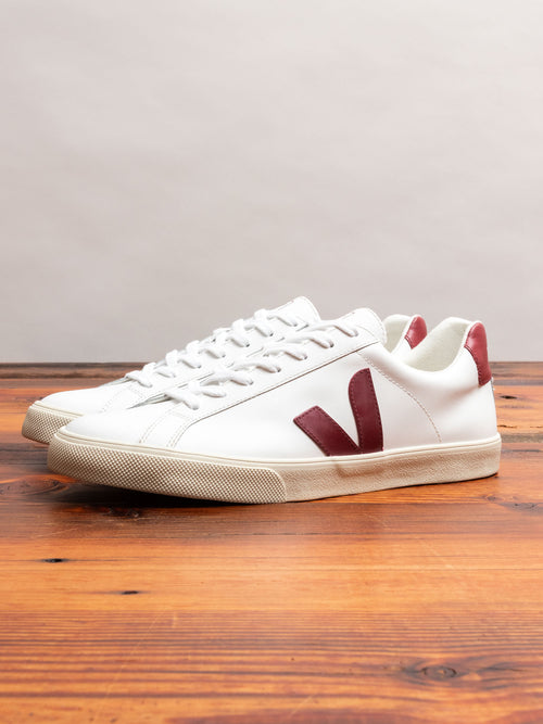 Esplar Sneaker in Extra White Marsala