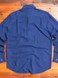 Classic Shirt in Scilla Blue Silk Noil