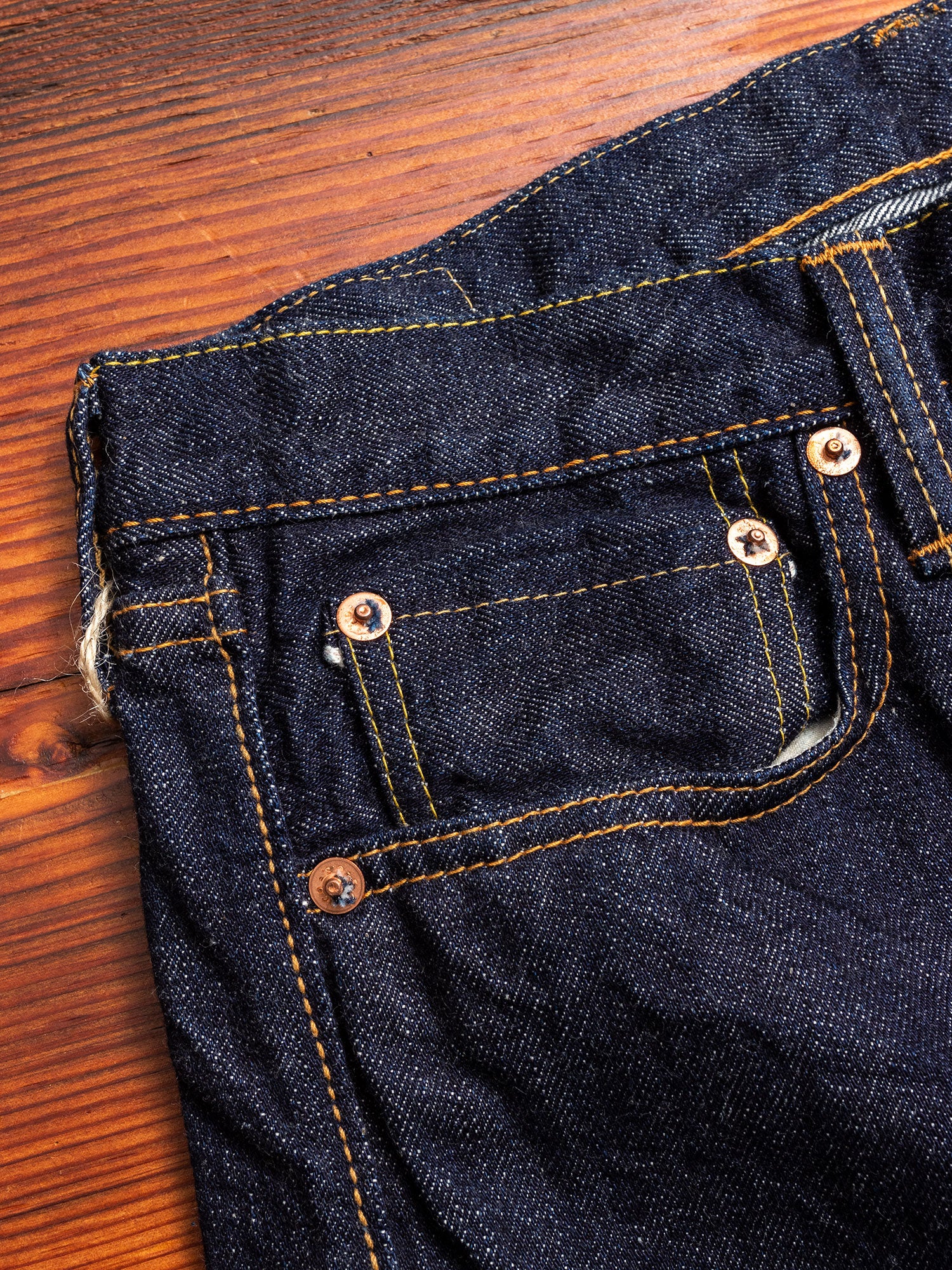1108W 13.75oz Selvedge Denim - Slim Straight Fit – Blue Owl Workshop