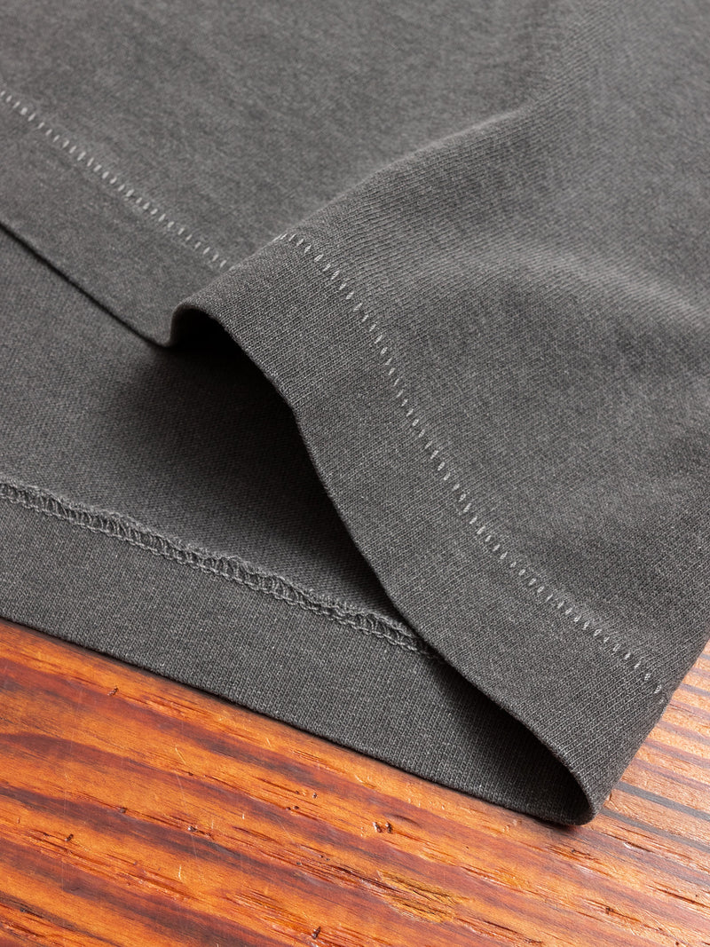 Loose Stitch Pocket Tee in Washed Black