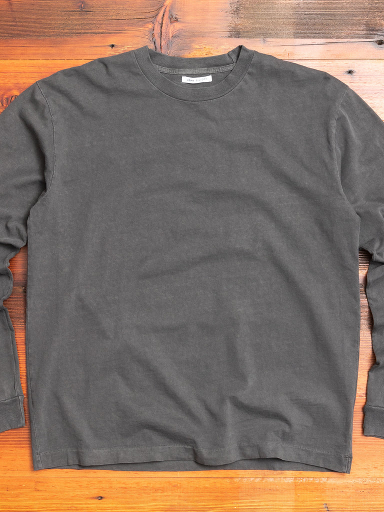 Long Sleeve University T-Shirt in Carbon