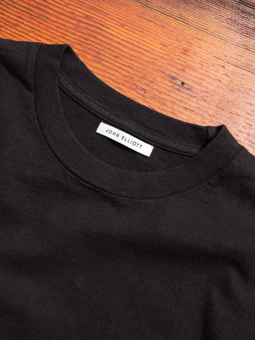 Long Sleeve University T-Shirt in Black