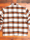 Big Check CPO Shirt in Orange