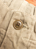 Linen Military Trousers in Beige