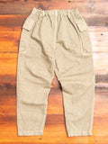 Linen Military Trousers in Beige