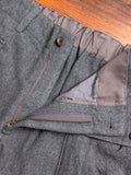 Military Trousers in Melange Grey