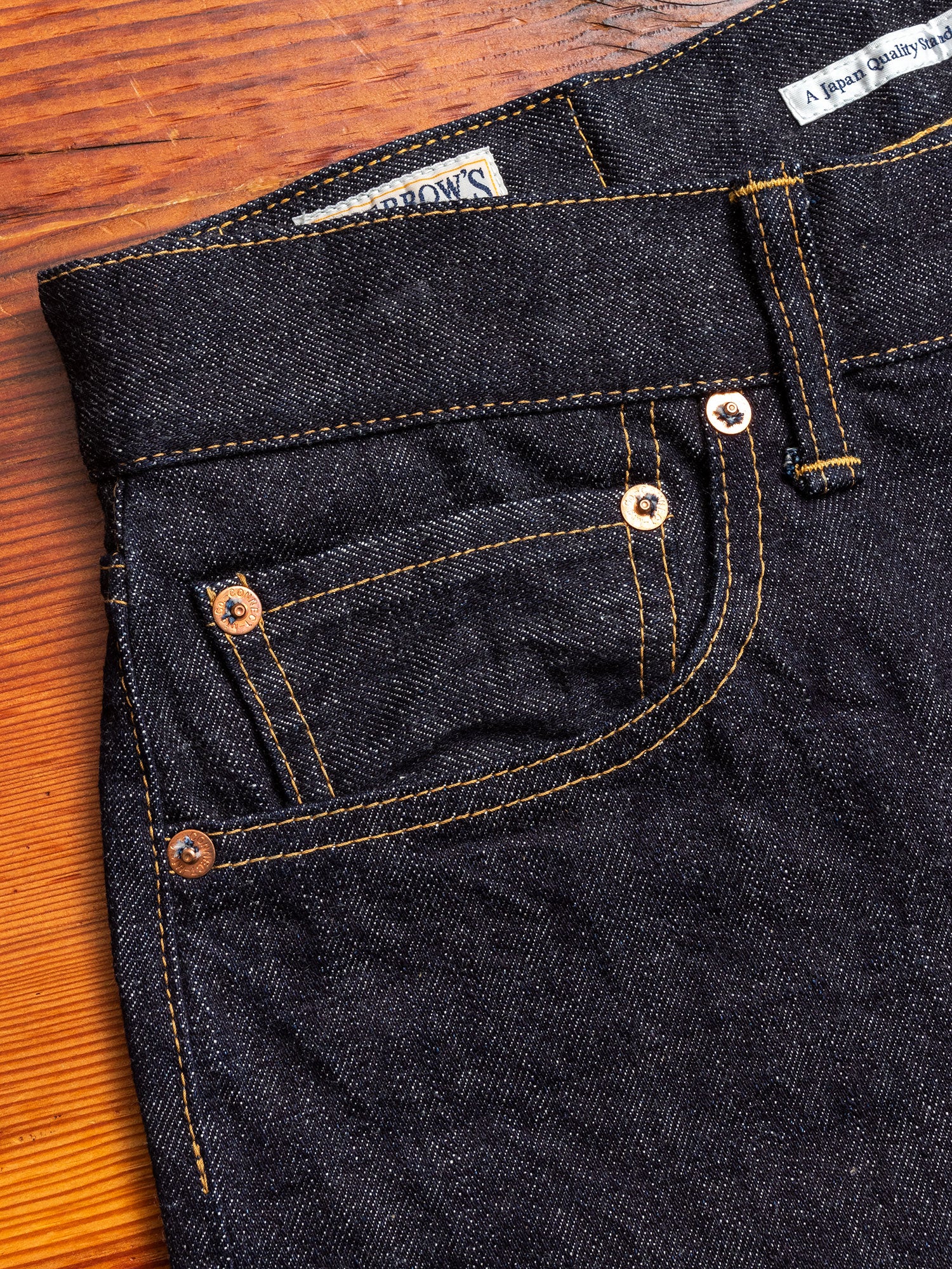 441SW 13.5oz Selvedge Denim - Slim Tapered Fit – Blue Owl Workshop