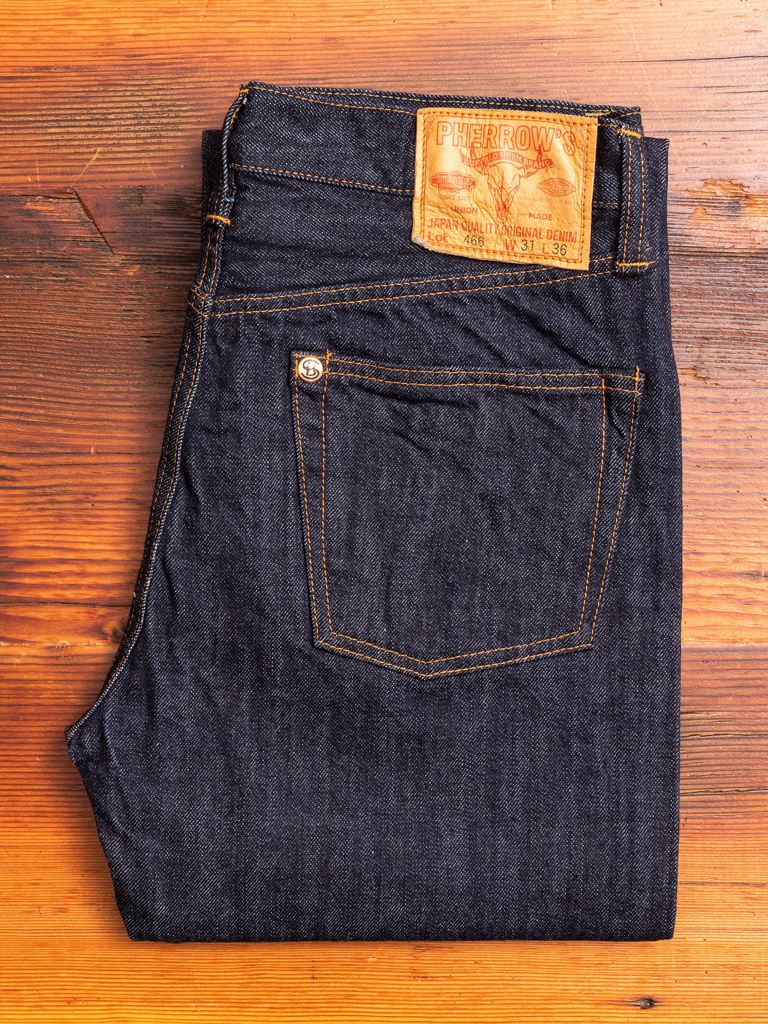 466SW 13.5oz Selvedge Denim - Slim Straight Fit – Blue Owl Workshop