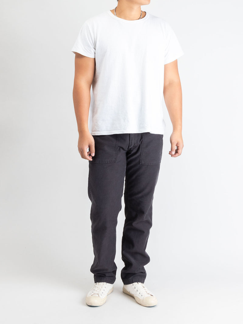 Slim Fatigue Pants in Black Stone