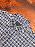 Check Flannel Button-Down Shirt in Navy
