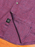 Twill Flannel Button-Down Shirt in Magenta