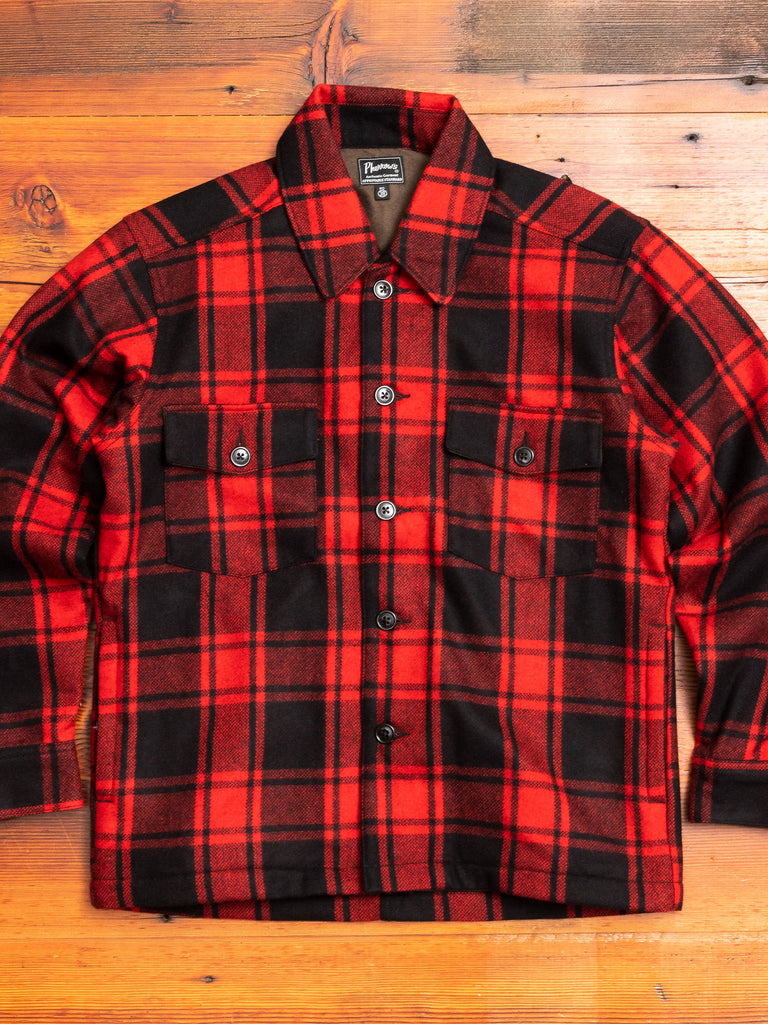 Buffalo Check CPO Shirt in Red – Blue Owl Workshop