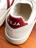 V-10 B-Mesh Sneaker in White Natural Marsala