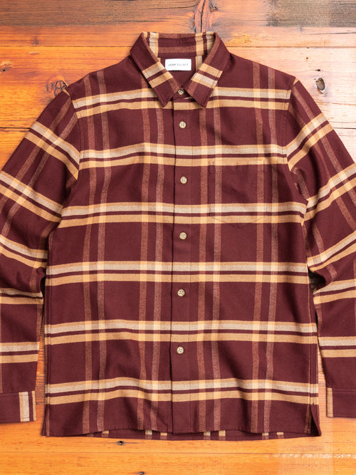 Sly Straight Hem Flannel in Pico Check