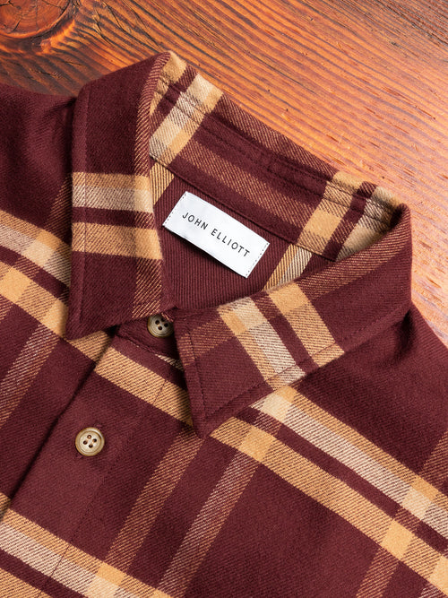 Sly Straight Hem Flannel in Pico Check