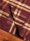 Sly Straight Hem Flannel in Pico Check