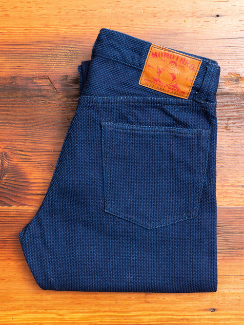 01-088 Sashiko Pants in Indigo