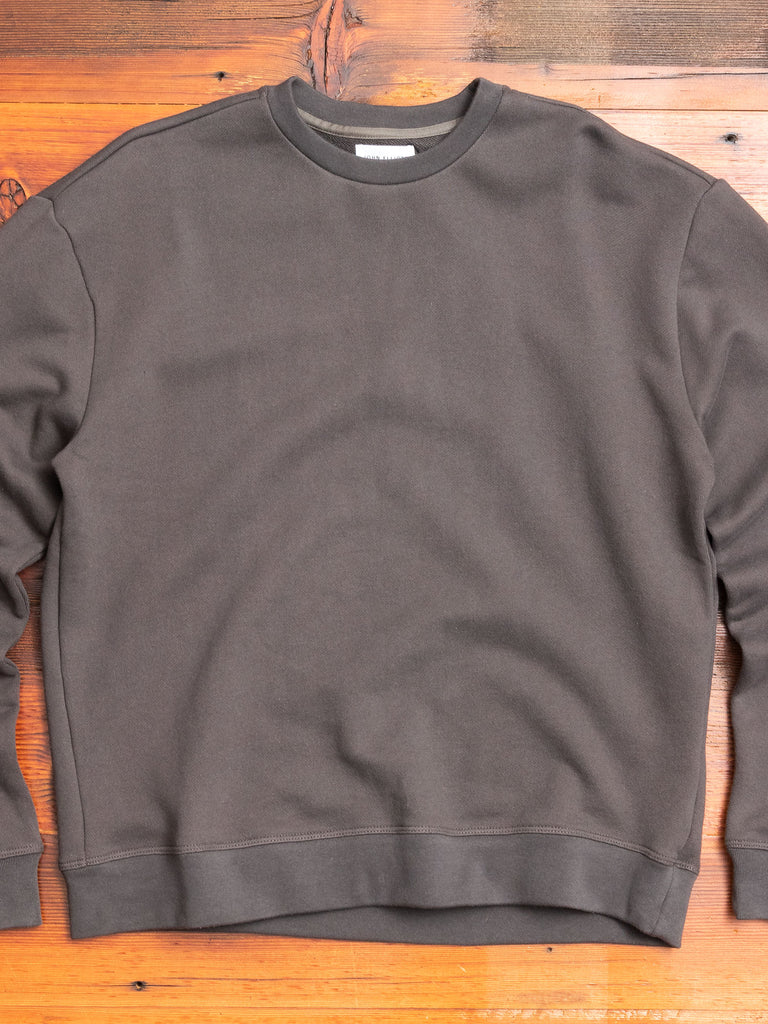 Oversized Crewneck Pullover in Charcoal