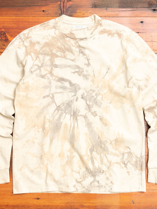 Long Sleeve University T-Shirt in Fossil Tie Dye