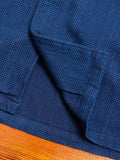 Yarn Dyed Sashiko Overshirt in Indigo