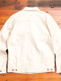 02516P-OGW "Organic Cotton White" 14oz Selvedge Denim Jacket