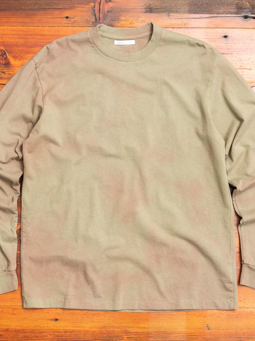 Long Sleeve University T-Shirt in Rust Camo Tie Dye