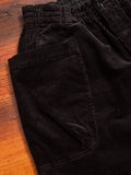 Corduroy 9/10 Work Trousers in Black