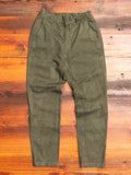 Garment Dyed Tapered Pants in Khaki