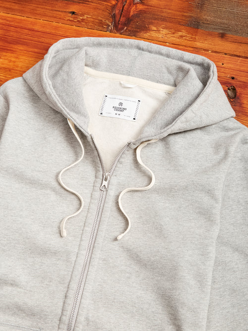Zip Hoodie in Heather Grey