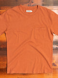 9oz Pocket T-Shirt in Rust