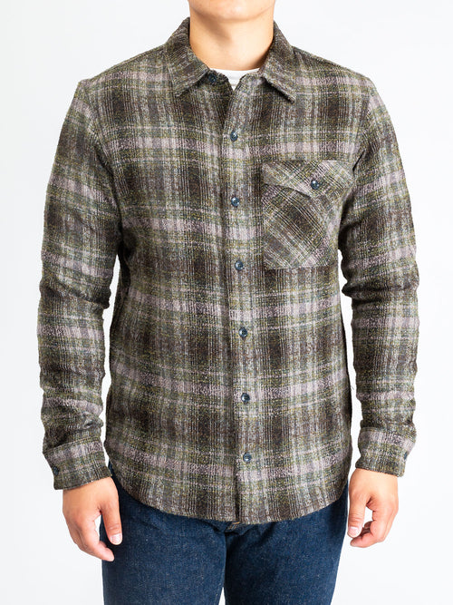 Avery Flannel Shirt in Moss